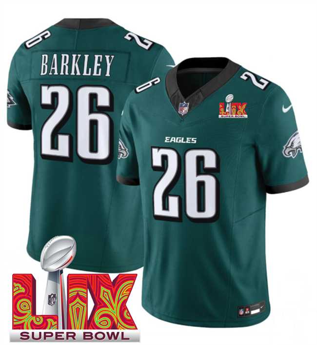 Men & Women & Youth Philadelphia Eagles #26 Saquon Barkley Green 2025 Super Bowl LIX Patch New F.U.S.E. Vapor Untouchable Limited Stitched Jersey,We sell and wholesale Men & Women & Youth Philadelphia Eagles #26 Saquon Barkley Green 2025 Super Bowl LIX Patch New F.U.S.E. Vapor Untouchable Limited Stitched Jersey on line form chian!